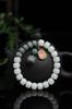 Pulsera de raíz de Bodhi de jade blanco natural DIY esmalte colorido accesorios Xingshi hombres y mujeres pulsera de un solo círculo cuentas de Buda