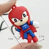 Llavero de Sonic de Dibujos Animados Super Sonic Figura 3D Colgante Pequeño Llavero de Coche Pequeño Regalo sonic