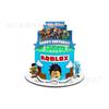Set de Suministros de Decoración para Fiesta de Juego de Mundo Virtual de Roblox, Bandera de Globos, Adorno para Pastel, Decoración para Fiesta de Cumpleaños