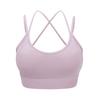 Ropa interior deportiva de yoga de alta calidad con espalda cruzada, a prueba de golpes, push up, yoga, correr, fitness, sujetador deportivo integrado