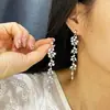 Brincos de Franja para Mulheres com Rosto Quadrado e Redondo, Brincos de Zircônia Emagrecedores e de Alto Padrão, Design de Luxo Acessível de Nicho, Presilhas de Orelha Versáteis e Exquisite