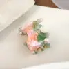 Pinza para el Cabello de Acetato de Alta Gama Transfronteriza Europea y Americana, Elegante y de Moda, Hermoso Pasador para Cabello Suelto, Pinza para Cola de Caballo, Único y Sencillo, Accesorio Versátil para el Cabello