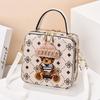Bolso de Moda Elegante para Teléfono Móvil de Cuero Genuino 2024 Nuevo Lindo Portátil Cruzado Mini Bolso Pequeño Cuadrado para Mujer Celebridad de Internet