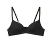 Ropa interior para mujer transfronteriza, brillante, sin costuras, sexy, sin varillas, fina, fresca, soporte suave, sujetador push-up anti-caída
