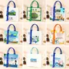 Bolso tote tridimensional bolsa de lona personalizada bolsa de lona personalizada bolso cruzado portátil bolsa de lona promoción empresarial estilo de cinta personalizada