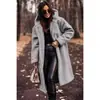 Outwear Feminino Amazon [Lista de Compras Manual] Outwear de Lã Longo com Capuz Quente Outono e Inverno Amazon