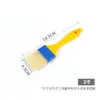 Pincel para plantio de cabelo atacado cabo de borracha amarelo pincel para churrasco multi-modelo remoção de poeira pincel de limpeza industrial pintura macia pincel