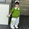 Ropa Elegante de Verano para Niños Conjunto de Manga Corta a la Moda 2026 Nuevo Niños Pequeños Guapos Modernos Ropa Delgada de Verano Moderna