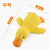 Juguete para perro de peluche pato durmiendo, juguete para cachorro que hace ruido, juguete masticable duradero, compañero para perro pato juguete para mascota
