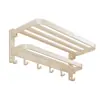 Estilo crema aluminio espacial toallero sin perforaciones baño toallero de baño inodoro inodoro inodoro cubierta colgante