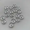 Cuentas Sueltas de Cristal Natural Cuentas de Cristal Blanco Forma de Platillo Volador Cuentas Sueltas Cuentas Espaciadoras Discos Espaciadores Cuentas para Pulsera Multicolor Cuentas para Collar diy