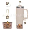 Accesorios Decorativos Stanley Correa de Mano de Cuerda Trenzada Estuche para Labial Llavero Duende Briqueta Funda de Silicona Antideslizante para Taza