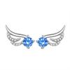 Tremor rápido nas mãos Jingdong Asas de Anjo Brincos Elegantes Personalizados Joias de Orelha Fofas para Mulheres Presente de Tanabata Dia dos Namorados