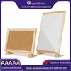 Placa de Cortiça com Moldura de Madeira Multifuncional, Dupla Face, Pode Ser Usada como Placa de Mesa, Placa de Exibição de Fotos para Casa, Placa de Recados para Uso Doméstico