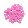 100 Peças cabeça de flor rosa pe 3,5cm flor de espuma acessórios de decoração de caixa de doces de casamento flor de espuma de simulação flor artificial