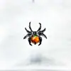 Pendientes de Aleación de Titanio ASTM F-136 Araña Negra Ópalo Aurora G23 Titanio Ópalo Pendientes para Perforación de Cartílago