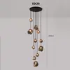 1. Especialmente diseñado para escaleras dúplex de estilo cubo de hielo transfronterizo, candelabro de 10 escalones, lámpara de techo estilo grafiti, candelabro grande, sala de estar tipo loft con techos altos