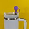 Tapón de Pajita de Silicona Dibujo Animado Animal Lindo 10mm Tapa Antipolvo para Pajita de Vaso de Agua Silicona de Grado Alimenticio Tapa de Pajita Universal
