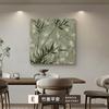 Sala de Té de Bambú Viento Silencioso Arreglo Pintura Decorativa Estilo Chino Textura Retro Sentido Mural de Pared Sentido Sala de Estar Pintura Colgante