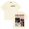 Rapper Melendi Tour 2025 Merch del Álbum Camiseta para Hombre Vintage Gótica de Algodón Y2K para Hombre