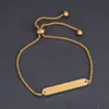 Colgante Ovalado Largo de Acero Inoxidable Pulido Espejo con Doble Agujero 6*35mm Rectangular Accesorios para Pulsera Collar DIY