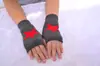 Guantes de lana tejidos de doble capa estilo coreano sin dedos invierno lindos estrella de cinco puntas cálidos guantes de dedos abiertos venta al por mayor de fábrica