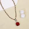 Moda Transfronteriza Estilo de Diseño Geométrico Conjunto Lujo Ligero Personalidad Versátil Artístico Literario Collar para Mujer Joyería para Mujeres