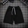 Shorts de praia masculinos de verão, shorts casuais soltos da moda, esportivos retrô versáteis, cor sólida, comprimento médio