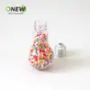 Botella de Bombilla de 100 ml, Botella Sellada para Snacks con Tapa, Botella de Plástico Transparente con Tapa para Bebidas y Refrescos, Botella de PET de Grado Alimenticio