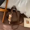 Bolsas Femininas Retrô de Nicho 2026 Nova Moda Bolsa de Mão de Alto Valor para o Dia a Dia Bolsa Tiracolo Cruzada Tipo Balde