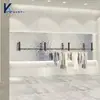Tienda de Ropa Colgador Colgante de Acero Inoxidable Estante de Exhibición Multifuncional para Ropa Colgador de Cuerda de Acero de Doble Capa Perchero