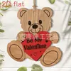 Decoración Popular para el Hogar Transfronteriza Letrero de Puerta Feliz Día de San Valentín Gnomo Letrero de Madera Letrero Redondo Letrero Decorativo Creativo Venta al por Mayor