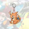 Llavero Serie Pikachu Transfronterizo Acrílico Plano 2D Colgante Espejo Retrovisor de Coche Mochila Estilo Europeo y Americano