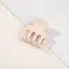 Pinza de garra para cabello pequeña de color caramelo para PC, pinza para el cabello simple y elegante para mujer, pinza de tiburón de alta gama para la parte posterior de la cabeza, al por mayor