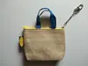 Cartera de Monedas Azul Lista para Usar del Fabricante Bolsa Laminada Tejida de PP Portatarjetas de Moda Bolsillo para Llaves Mini Cartera de Monedas