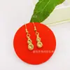 Suministro en vivo pendientes simples de calabaza de nicho para mujer pendientes de calabaza de moda en vivo venta al por mayor directa de fábrica