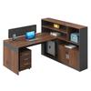 Mesa de escritório e cadeira de combinação de equipe simples e moderna mesa de finanças 2/4/6 estação de mesa de escritório de equipe