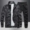 Conjunto Esportivo Casual Novo de Cardigan Primavera e Outono Enbu para Homem: Jaqueta Moletom com Gola Alta e Calça de Manga Longa Conjunto de Duas Peças