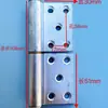 Bisagra de Puerta de Aleación de Aluminio Desmontable Engrosada de 5 Agujeros Color Champán Sin Distinción Izquierda/Derecha Puerta de Apertura Hacia Adentro/Afuera Bisagra para Puerta de Pantalla