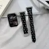 Pulseira Compatível com Huawei Band 11 Pro, pulseira brilhante com bolinhas pequenas estilo coreano para 10/9/8 NFC, pulseira feminina