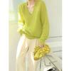 Nuevo Top de Moda Adelgazante Estilo Coreano de Talla Grande para Primavera y Otoño, Suéter Casual de Punto Holgado Europeo, Top que Reduce la Edad