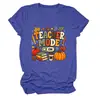 Modo profesor en Amazon eBay estación independiente moda casual retro camiseta de mujer cuello redondo manga corta