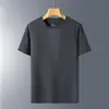 Camiseta de Manga Corta Transpirable de Seda de Hielo Fina de Secado Rápido para Hombre, Top Deportivo de Verano para Fitness, Ropa Casual de Verano, Elástica T