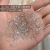 Accesorios para Uñas Mini Diamantes de Circonia Mixtos Color Champaña Diamantes Irregulares de Fondo Plano Diamantes Marquise Grandes y Pequeños Accesorios para Decoración de Uñas