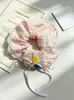 Goma para el pelo simple de perlas de alta elasticidad con lazo, scrunchie lindo, para manualidades, suministro al por mayor para puestos, directo del fabricante