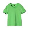 Playera Infantil de Color Puro con Logotipo Impreso Personalizado Uniforme de Clase para Estudiantes de Jardín de Niños y Primaria Cuello Redondo Manga Corta Camiseta Publicitaria Personalización de Ropa para Niños