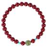 Pulsera de cinabrio natural original para mujer, cinabrio oro púrpura, jade Hetian, cuentas del año animal, regalo, venta al por mayor, pulsera para mujer