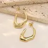 Pendientes Irregulares Geométricos de Acero Fundido Transfronterizos, Pendientes de Personalidad Simples a la Moda, Joyería de Moda al por Mayor