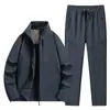 Comercio Exterior Chaqueta Gruesa Cálida con Forro Polar para Hombre Otoño e Invierno Holgada Traje de Pareja Cuello Traje de Cáscara Blanda