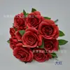 Rosas artificiales para decoración del hogar, adornos para sala de estar, flores falsas para bodas, arreglos florales con 10 rosas holandesas